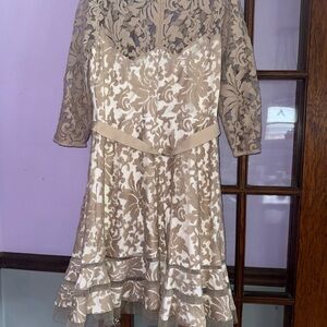 Tadashi Shoji White Lace Dress